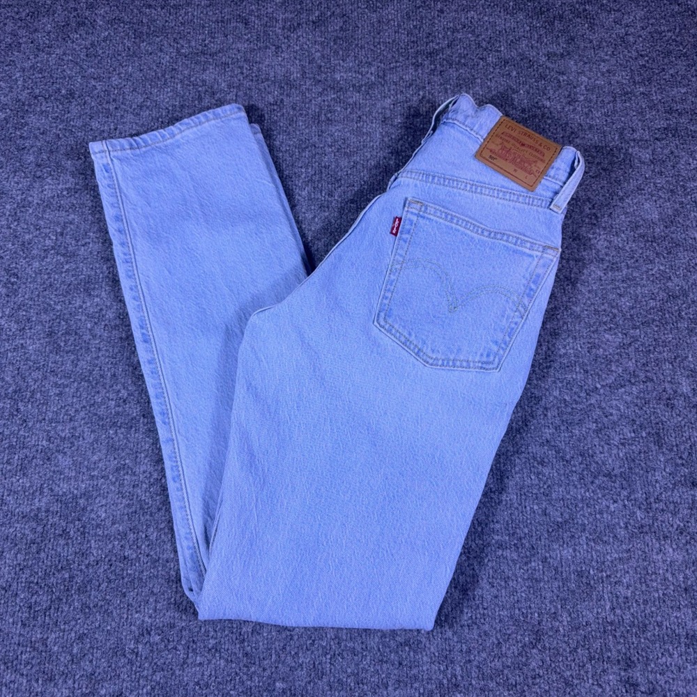 Levis Premium 501 Original Womens Big E Straight Leg Jeans W24 L30 12501-0561